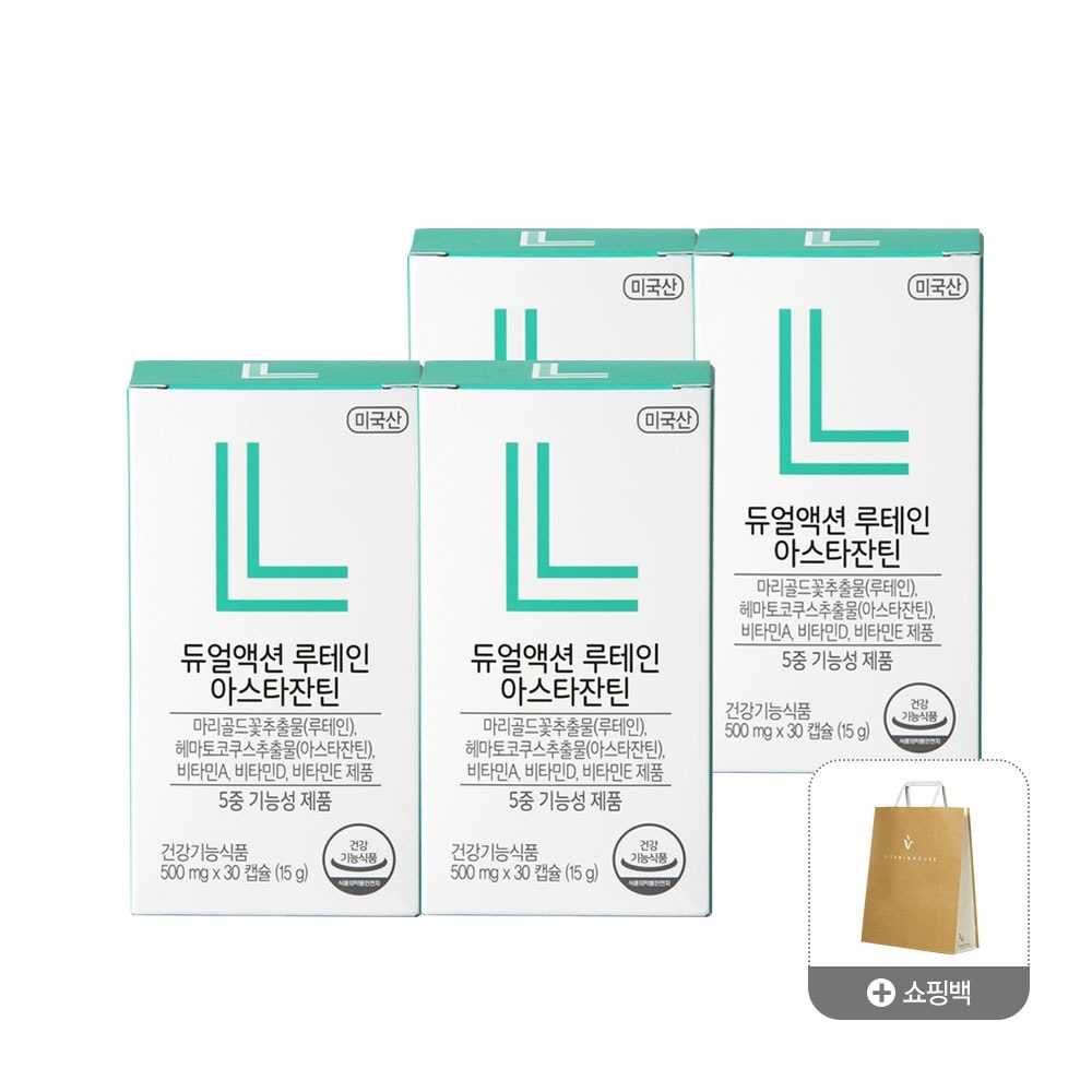 [설선물]듀얼액션 루테인 아스타잔틴 4박스+쇼핑백